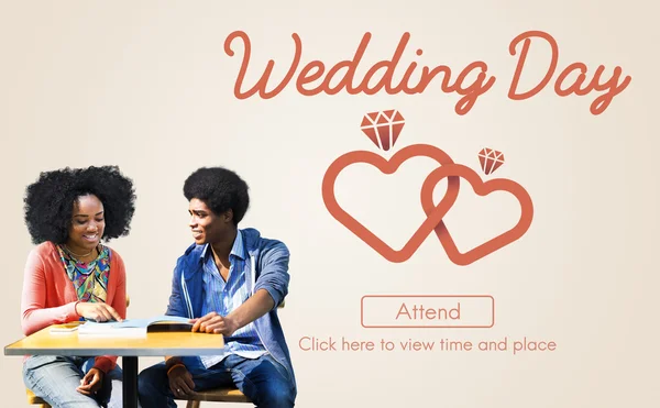 Bruiloft dag liefde Concept — Stockfoto