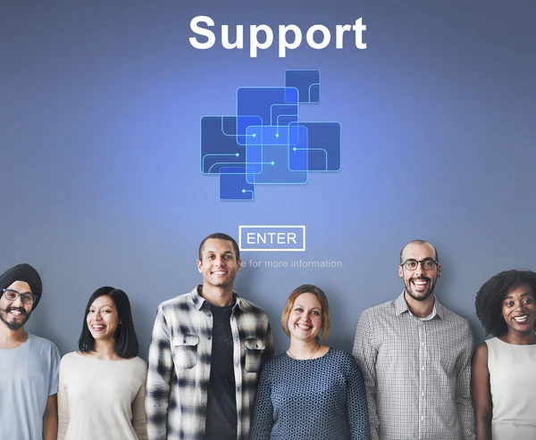 Concepto de apoyo y diversidad personas — Foto de Stock