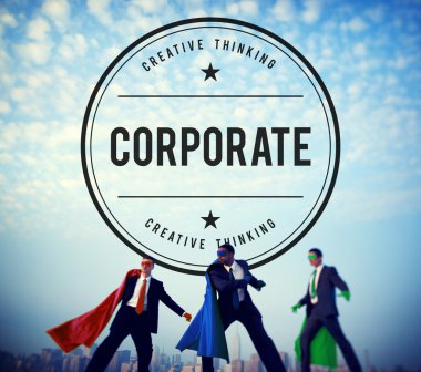 İşadamları süper kahraman kostümleri