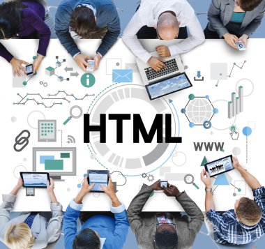 Ofiste çalışan iş ekibi.