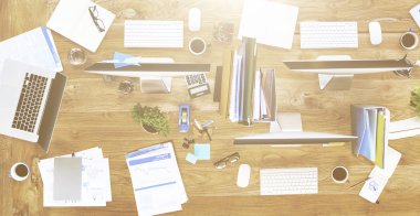 Hiçbir insan ile dağınık Office