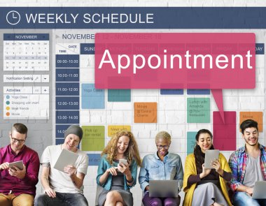 Çeşitlilik insanlar ve randevu