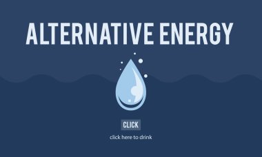 Alternatif enerji konsepti ile şablonu