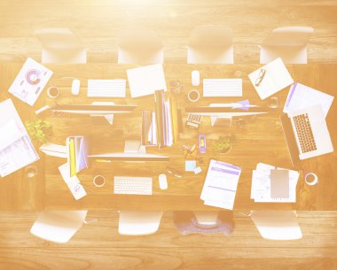 Hiçbir insan ile dağınık Office