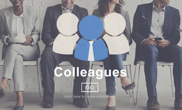 Colleagues concept and business people — Stock Photo, Image