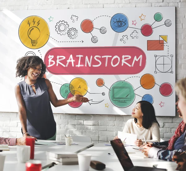 Business meeting with brainstorm — Stock Photo, Image