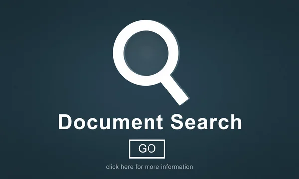 Concepto de búsqueda de documentos — Foto de Stock