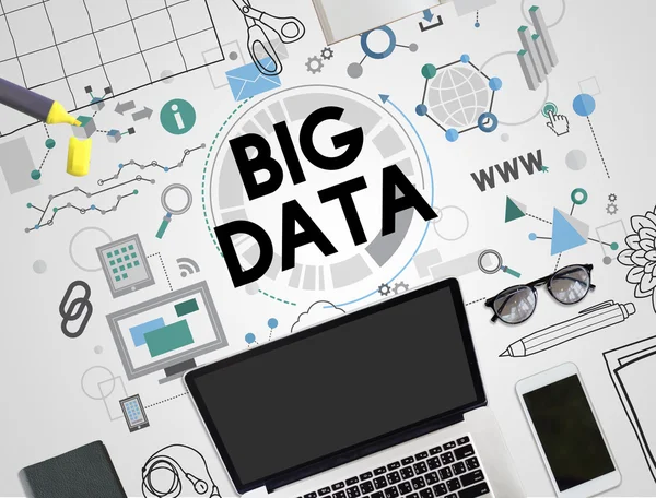 Big Data technológiai koncepció — Stock Fotó