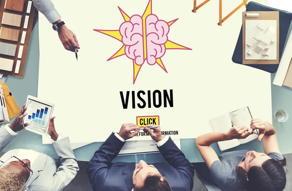 Vision und Geschäftsleute — Stockfoto