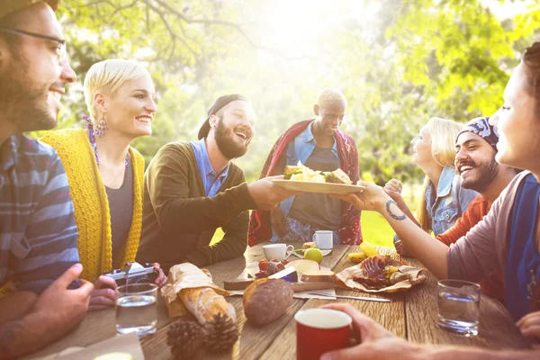 Freunde beim Picknick — Stockfoto