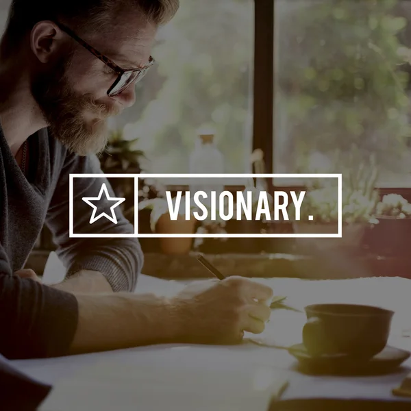 Visionair, creatieve verbeelding idee denken Concept — Stockfoto