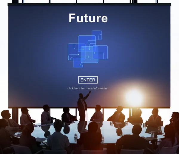 Future Technology, Concept en ligne Internet — Photo
