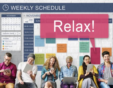 çeşitlilik insanlar ve rahatla