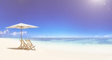 Güzel görünümü plaj ve okyanus