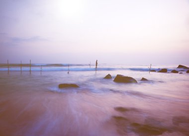 Sri Lanka geleneksel balıkçı
