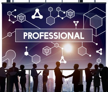 İş grubunun siluetleri