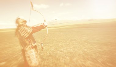 ateş amaçlayan okçu