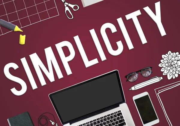Simplicidade Conceito simples mínimo — Fotografia de Stock