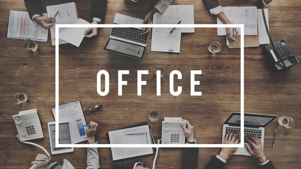 Concepto de oficina y gente de negocios — Foto de Stock