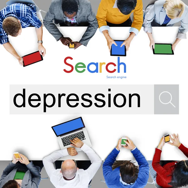 Business People and Depression Concept — Stock Photo, Image