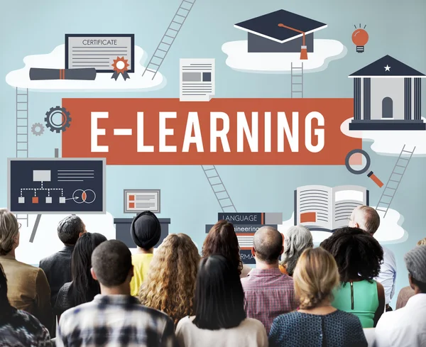 Emberek e-learning szeminárium — Stock Fotó