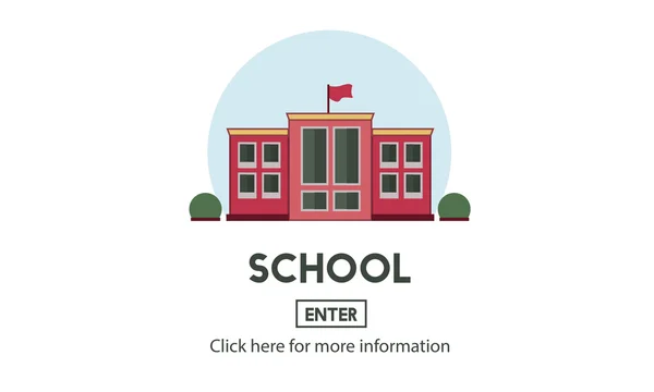 Template with school concept — Stock Photo, Image