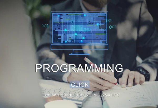 Programmering Data utveckling — Stockfoto