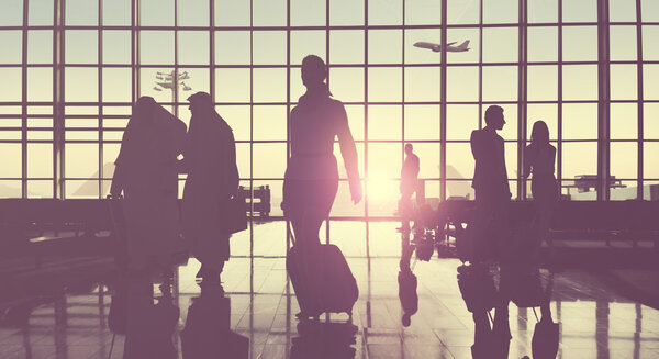 Силуэты бизнес-группы
