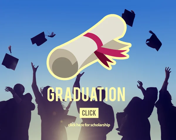 Group of Students Celebrating Graduation — Stock Photo, Image