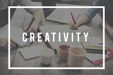 arka plan üzerinde yaratıcı süreç