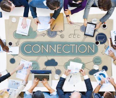 Ofiste çalışan iş ekibi.