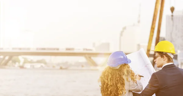 Developers Planning Construction Concept — Stock Photo, Image