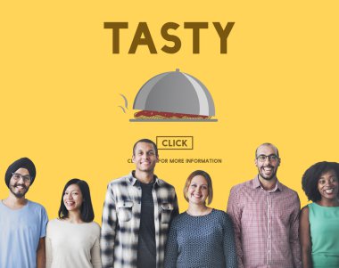 çeşitlilik insanlarla lezzetli