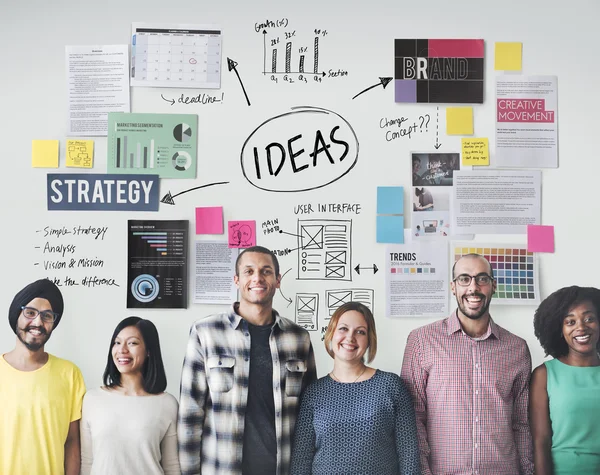 Diversity people with ideas — Stock Photo, Image