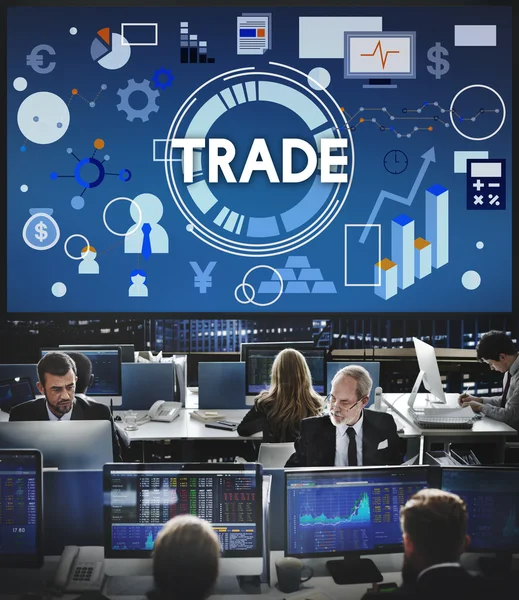 Business arbetstagare och handel — Stockfoto