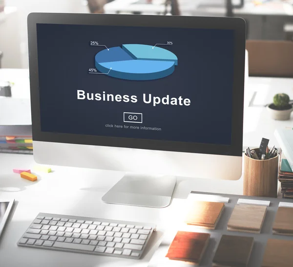 Business Update Grafico Grafico Concetto grafico — Foto Stock