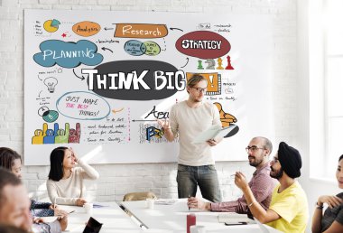 iş ile toplantı büyük düşün