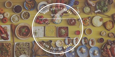 Tablo ve marka için yeme arkadaşlar