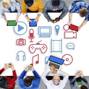 çalışan iş adamları 