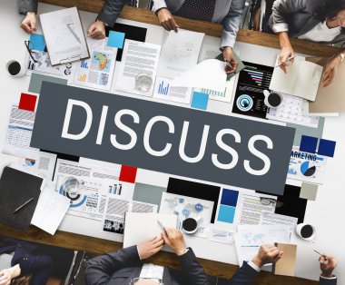 Ofiste çalışan iş adamları