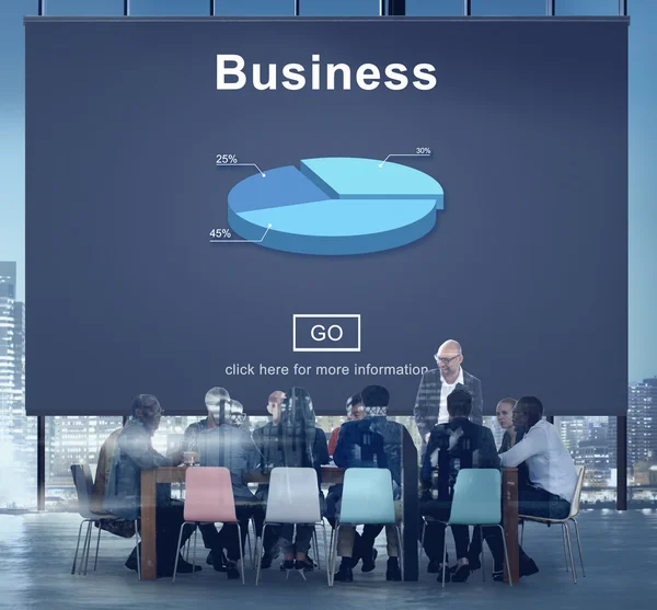 Business People and Business Statistics Concept — Stock Photo, Image