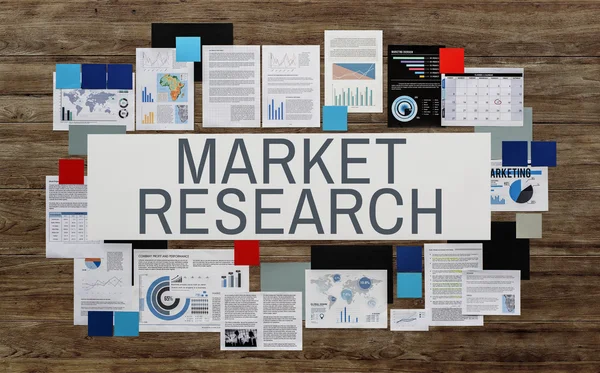 Badania rynku akcji koncepcja — Zdjęcie stockowe