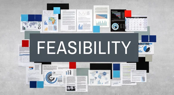 Feasibility Feasible Possibility Concept — Stock Photo, Image