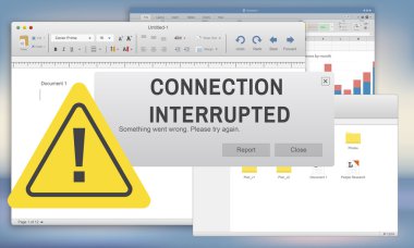 Şablon bağlı kesintiye uğramış konsepti ile