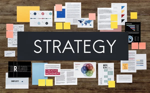 Dokument marketingové strategie koncepce — Stock fotografie