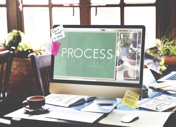 Proces Procedures stappen Concept — Stockfoto