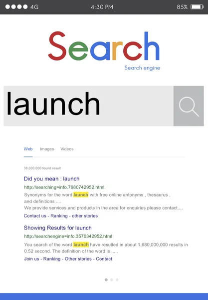 インターネット検索の概念 — ストック写真
