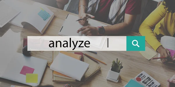 Analysis Analyze Information Concept — Stock Photo, Image