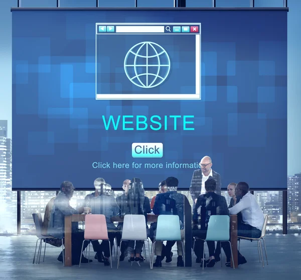 Group of Business People at meeting — Stock Photo, Image