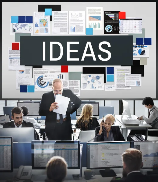 Business workers and ideas — Stock Photo, Image
